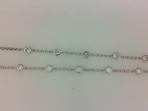 18KT WG 1.23CTTW 27 RD DIA 18" CHAIN