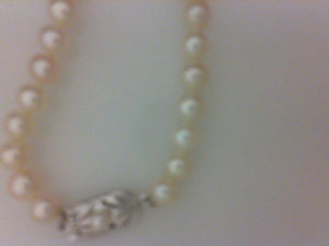 FW 7 X 6 1/2MM "AAA" 18" SS PEARL CLASP