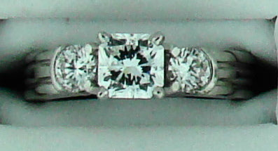 PLAT .50CT TW DIAMOND SEMI MTG