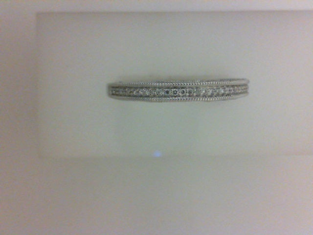 14KT WG .29CTTW 3 SIDED DIA BAND