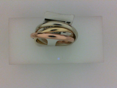14KT YG/RG/WG INTERLOCKING BAND