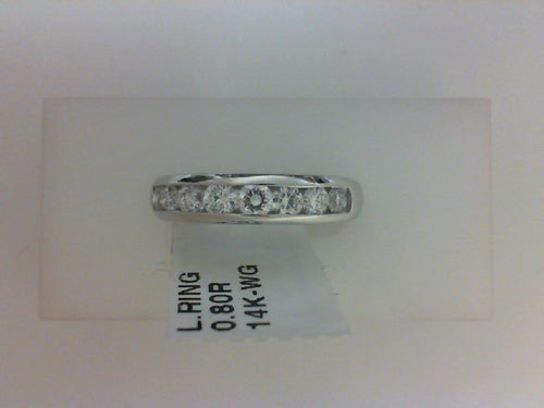 18KT WG .80CTTW GRAD RD DIA BAND