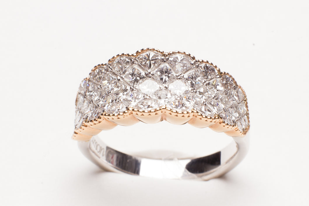 18KT WG/ RG  49 PC 2.04CTTW