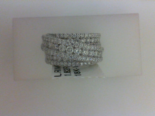 18KT WG 1.82CTTW 130 RD DIA FASHION RING