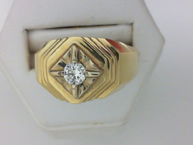 14KT YG GTS DIAMOND RING