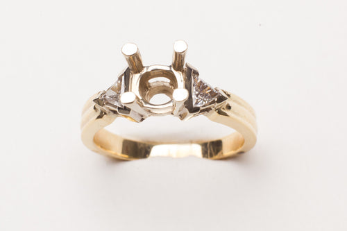 14K SEMI DIA .32CT TW RING