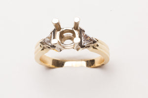 14K SEMI DIA .32CT TW RING