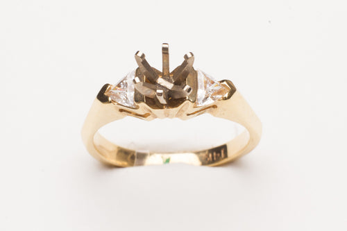 SEMI DIA .4CT TW 14KT YG  RING