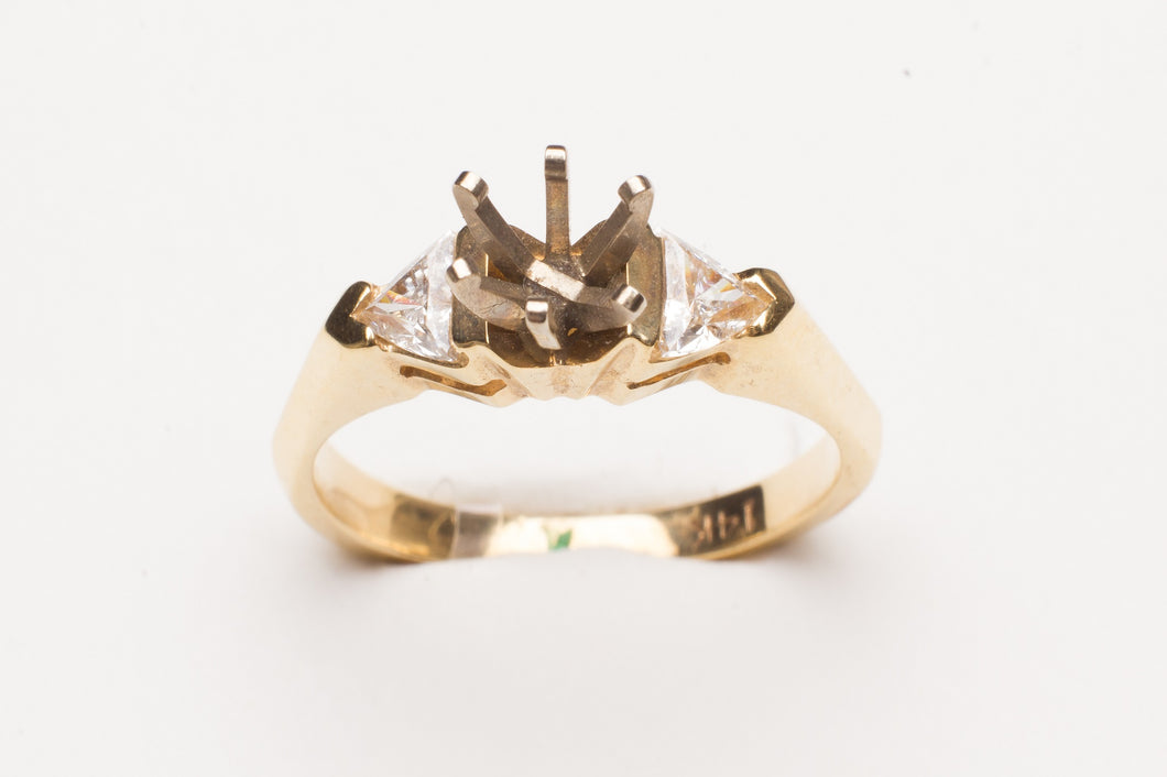 SEMI DIA .4CT TW 14KT YG  RING