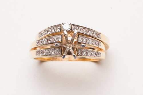 SEMI DIA .22CT TW SET RING
