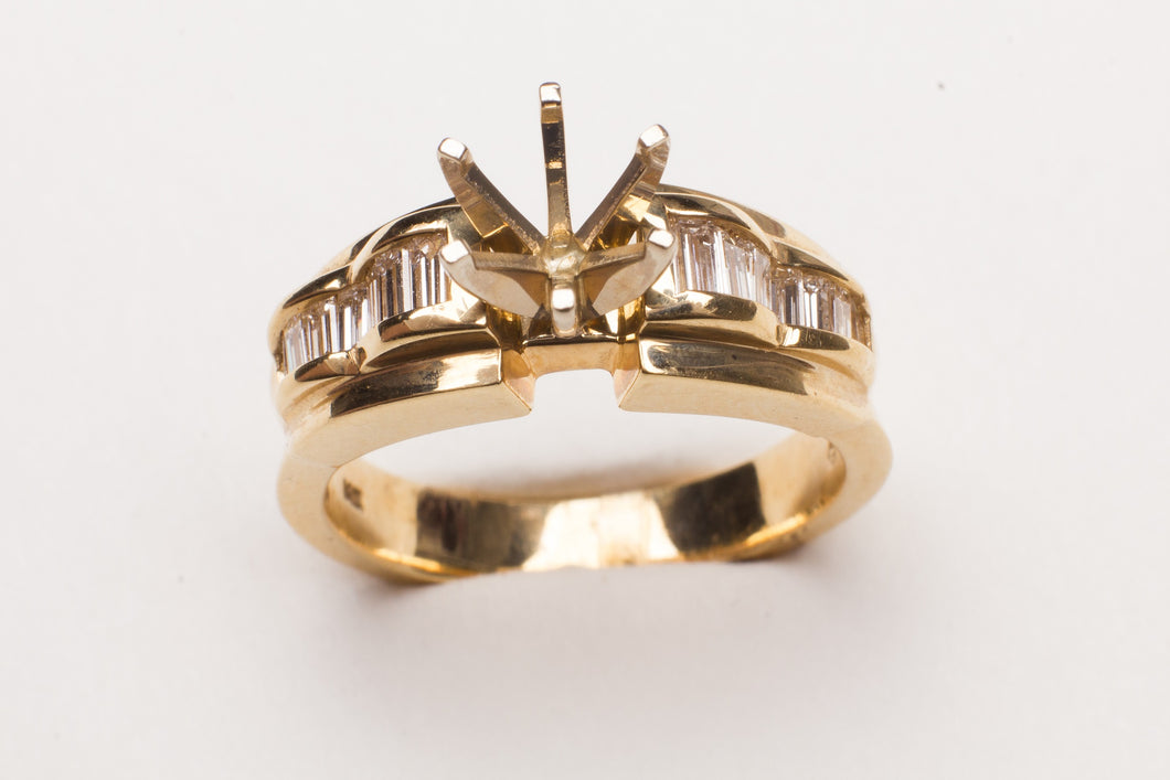 SEMI DIA .58CT TW RING