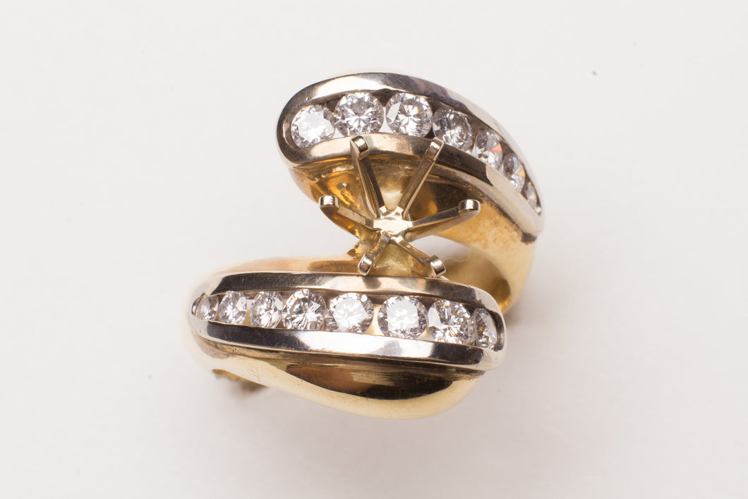 14KT TT .95CT TW SEMI MTG