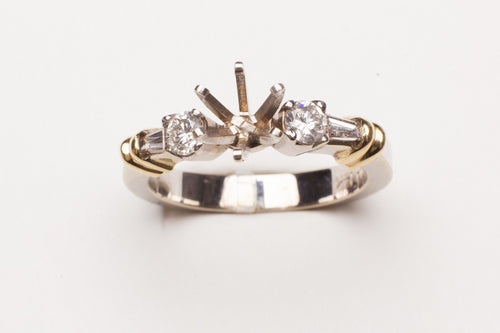 14KT .51CT TW DIAMOND SEMI MTG