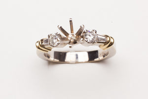 14KT .51CT TW DIAMOND SEMI MTG