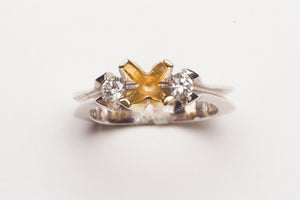 14KT TT .24CT TW DIAMOND SEMI MTG