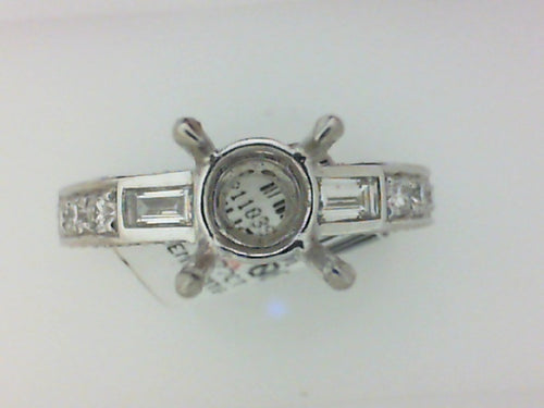 PLAT .77CT TW DIAMOND SEMI MTG