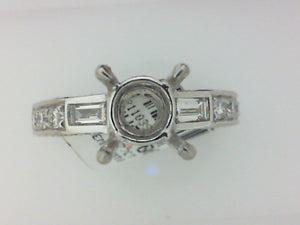 PLAT .77CT TW DIAMOND SEMI MTG