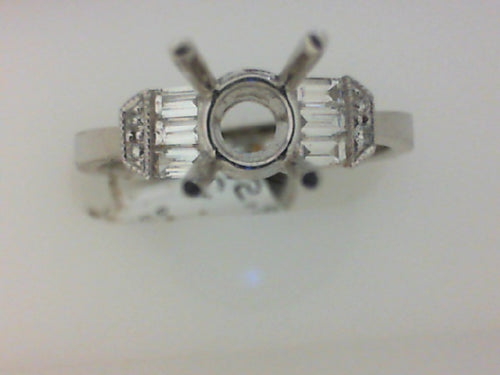 PLAT .25CT TW DIAMOND SEMI MTG