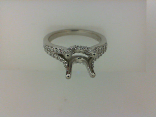 PLAT .52CTTW DIA SPLIT SHANK SEMI