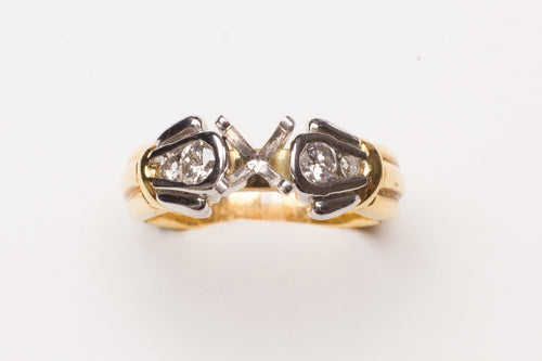 18KT PLAT .33CT TW SEMI MTG