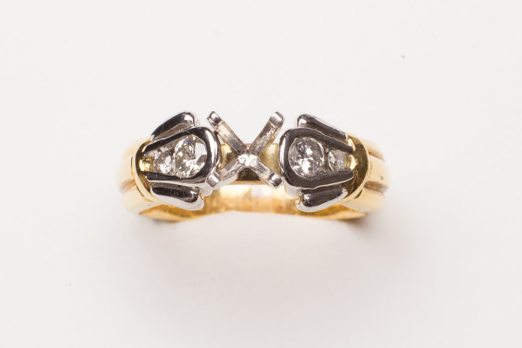 18KT PLAT .33CT TW SEMI MTG