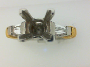 PLAT 18KT .38CT TW DIAMOND SEMI MTG