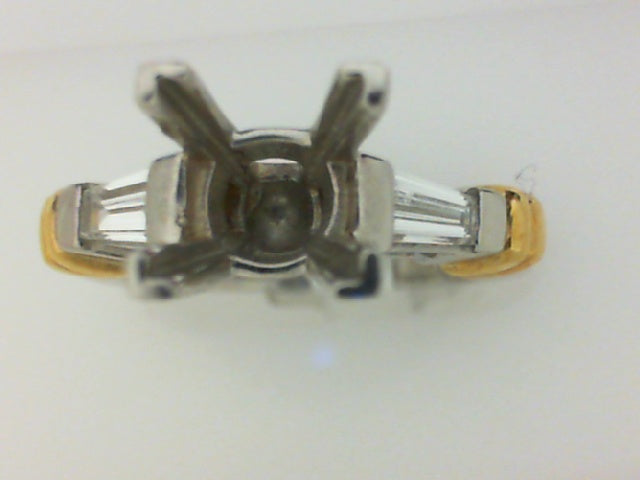 PLAT 18KT .38CT TW DIAMOND SEMI MTG