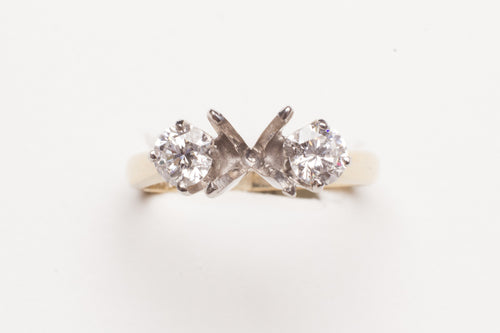 PLAT 18KT WG TIFFANY MTG WITH .25 SIDES