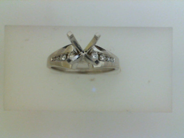 14KT .20CTTW DI CHANNEL BAND W ROCKER SHANK