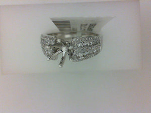18KT WG .75CTTW 94RD DIA SEMI MTG 1.00CT HEAD