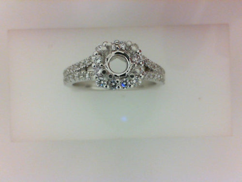 14KT WG .44CTTW RD DIA HALO MTG