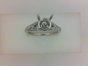 14KT WG .26CTTW RD DIA SPLIT SHANK MTG