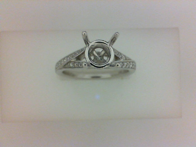 14KT WG .26CTTW RD DIA SPLIT SHANK MTG