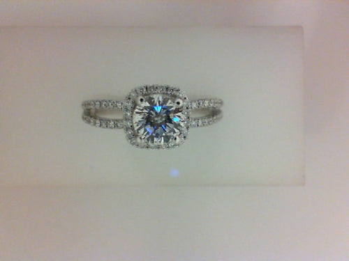 14KT WG LUMINAIRE MTG .33CTTW CZ CENTER