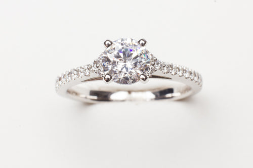14KT WG .24CTTW RD DIA PASSION MTG CZ CENTER