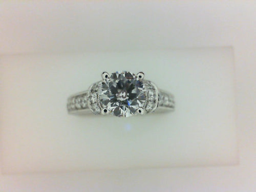 14KT WQG .57CTTW EMBRACE MTG  W MILGRAIN