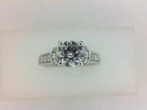 14KT WQG .57CTTW EMBRACE MTG  W MILGRAIN