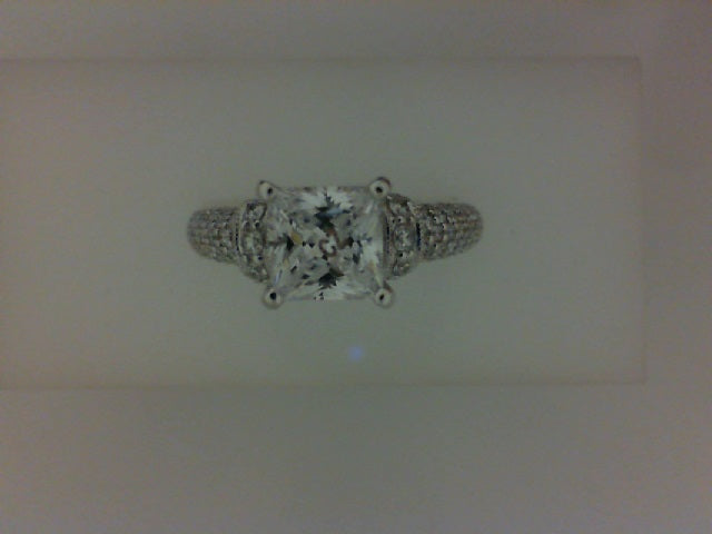 14KT WG .50CTTW RD DIA CHARISMA MTG W CZ CENTER