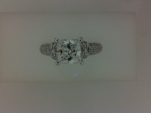 14KT WG .50CTTW RD DIA CHARISMA MTG W CZ CENTER