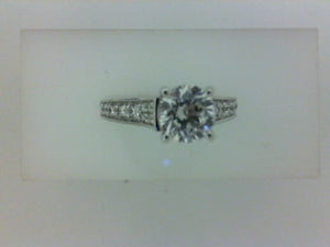 14KT .64CTTW TRELLIS MTG W CZ CENTER