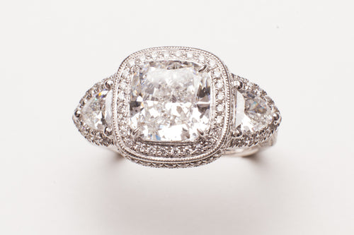 14KT WG 2 DIA .74CTTW W 140 RD DIA .64CTTW MTG