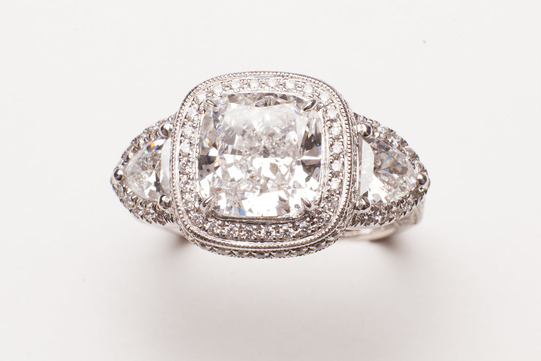 14KT WG 2 DIA .74CTTW W 140 RD DIA .64CTTW MTG