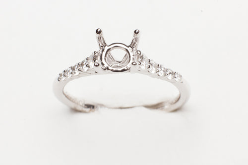 14K WG .25CTWW PRONG SET DIA MTG
