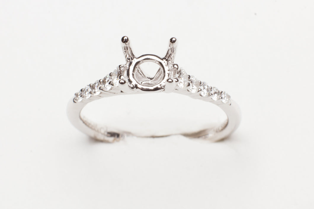 14K WG .26CTWW PRONG SET DIA MTG