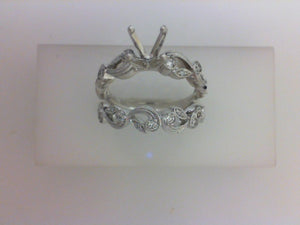 18KT WG .40CTTW RD DIA WEDDING SET