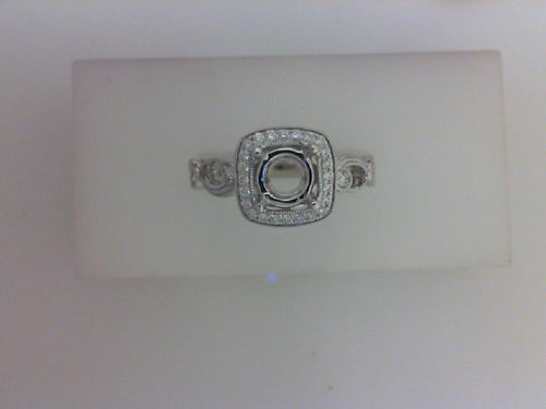 18KT WG .16 DIA SEMI
