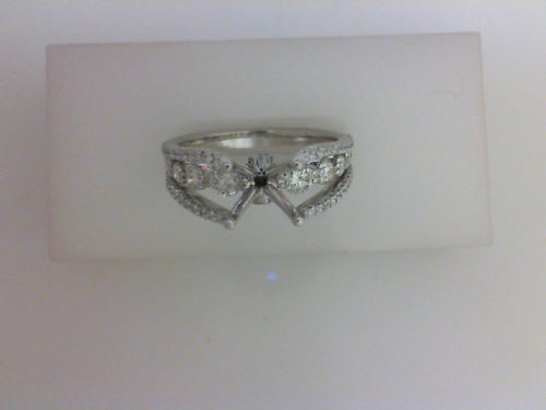 18K WG .89CTTW RD DIA RG