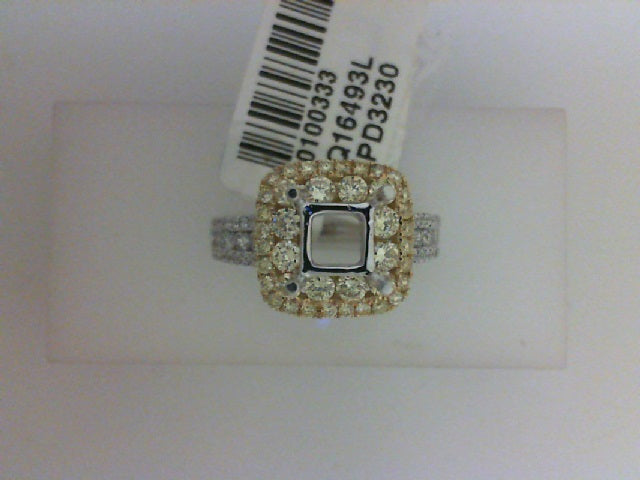 18K YG/WG .43CT 46 RD DIA W .69CTTW 40 YELL DIA SEMI