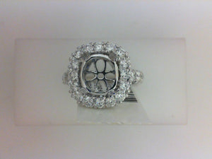 18K WG 1.29CTTW 32 RD DIA HALO MTG