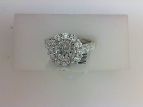 18KT WG 1.00CT TW 18 RD DIA HALO MTG